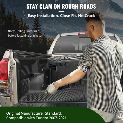 Succebuy Truck Bed Storage Box Toyota Tundra 2007-2023 Driver Side Lockable Lid - Picture 6 of 12