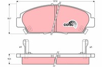 Bremsbelagsatz FÜR Honda Prelude III (Ba) - TRW GDB1061