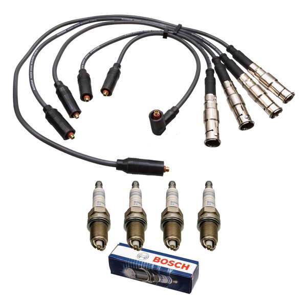 ZüNdkabel Zündkerzen Satz FüR 1.6 74Kw ADP Audi A4 8D B5 VW Passat 3B Bis Bj.98-image