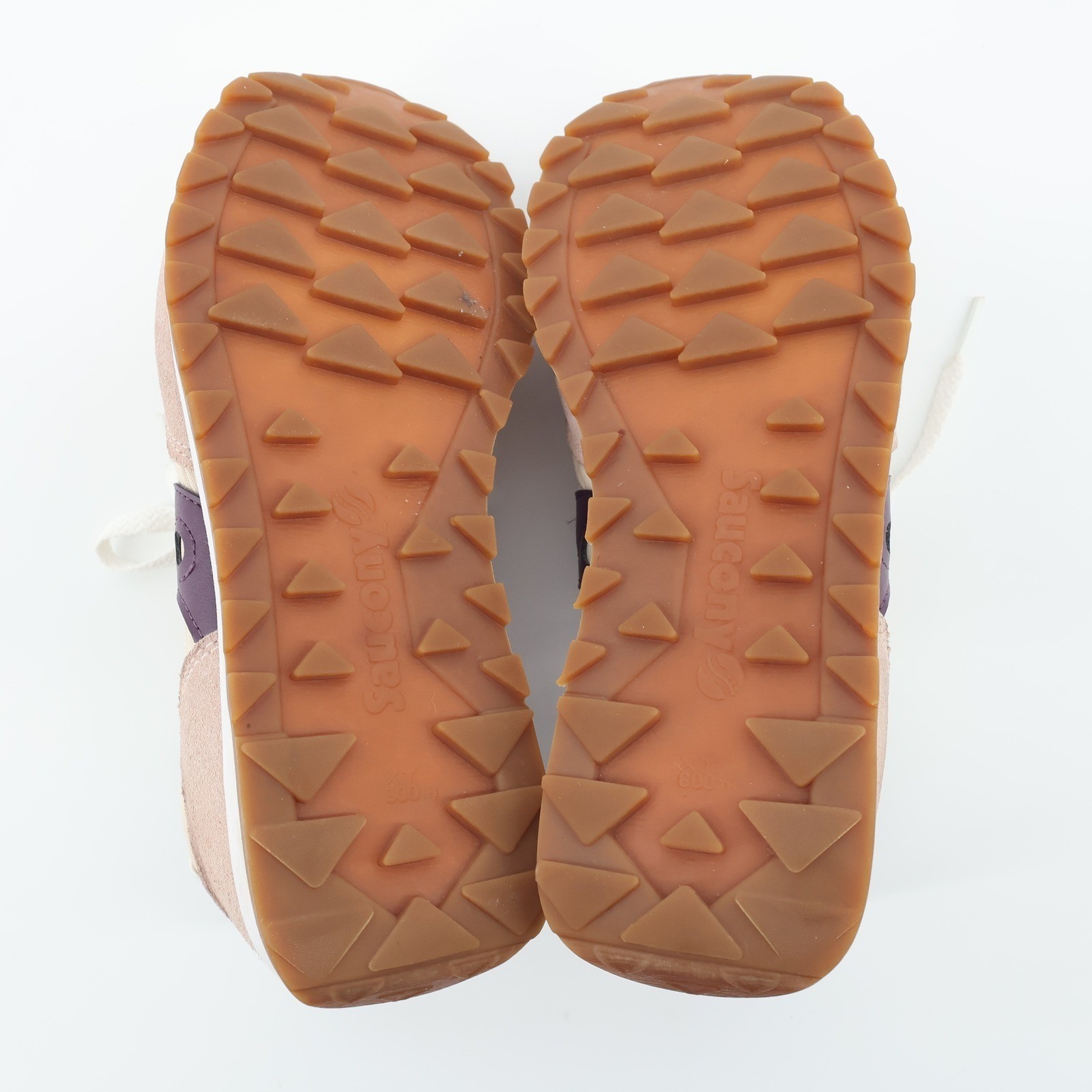 Saucony Jazz Low Pro Womens Size 8 Beige Purple Suede Mesh Casual Sneakers thumbnail 4