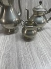 ROYAL HOLLAND PEWTER COFFEE TEA SERVICE SET MIDCENTURY 3 PIECES NO TRAY — photo 5