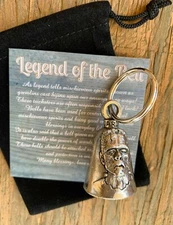 Frankenstein GUARDIAN Bell of Good Luck fortune pet keychain gift for monsters 