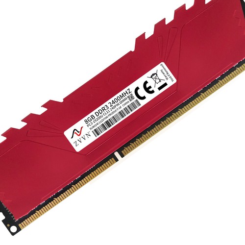 8GB DDR3 2400MHz OC PC3-19200 240Pin Overclocking Desktop XMP PC Memory ZVVN Red - Picture 6 of 6