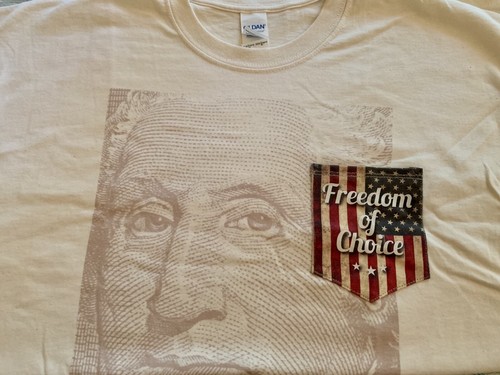 Gildan,T-Shirt,Short Sleeve,Pocket,XLarge,Patriotic,100% Cotton,USA,1 President - Picture 11 of 12