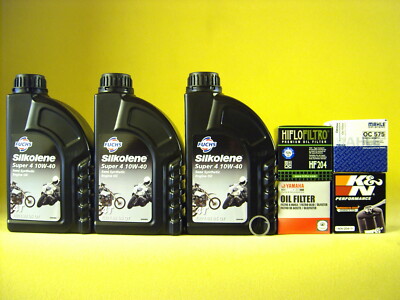 Fuchs Silkolene Super 4 10W40 Öl Ölfilter YAMAHA YZF R3 - MT-03 (320) ab Bj 2015