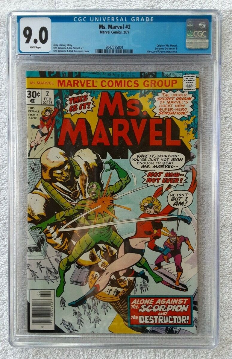 CAPTAIN MARVEL #2 CGC 9.0 WHITE PAGES