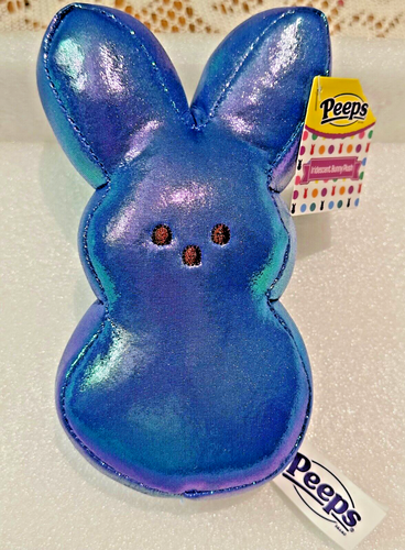 PEEPS BLUE IRIDESCENT Easter BUNNY NWT 2025 6”