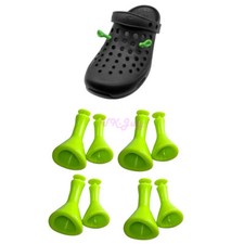 SALE 1Pairs Funny Crocs Charms Shrek ear For Charms Shoes Decoration Accessories