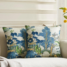 Pack of 2 Chinoiserie Pillow 18x18 Inch Pack of 2 Treebridgeblue pack of 2 