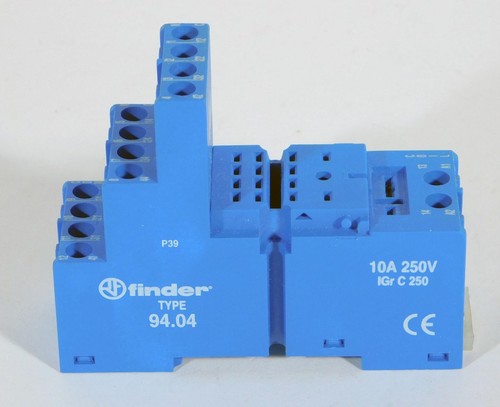 9 each Finder 9404 Socket for 55/85 Series (1) lot of (9) 10A 250V IGr C 250 NOS - Picture 7 of 8