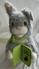 Simply Genius Animated Plush Gray Bunny Reads Tales of Peter Rabbit, New. Works.