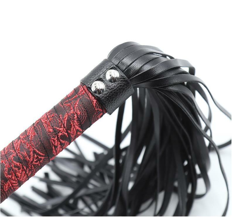 Antiquity Horse Folgger Whip Faux Leather Flogger Riding Crop Handle Roleplay