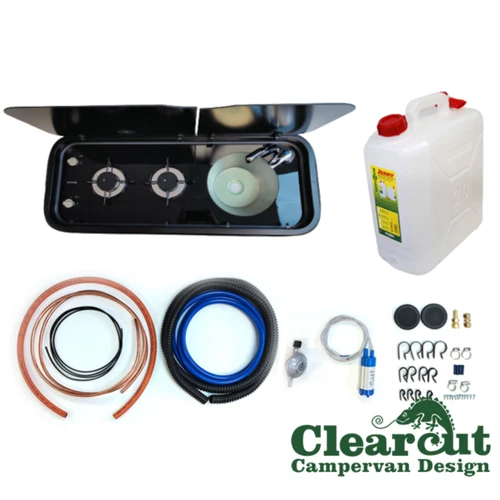 Thetford Topline 111 Double Hob & Sink - R/H with Standard Installation Kit 20l