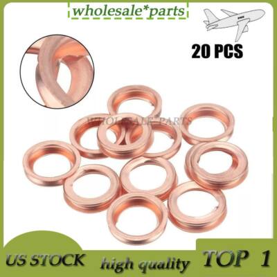 20PCS Fits Nissan Infiniti Metal Oil Drain Plug Crush Washer Gasket 11026-JA00A