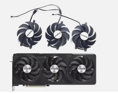 95mm GIGABYTE Radeon RX 7900 XT XTX GAMING Graphics Card Fan Replacement TD106