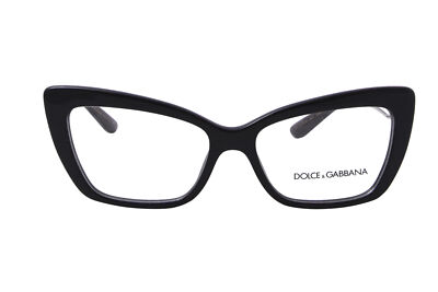 DOLCE & GABBANA キャットアイフレムメカネ 0DG3375B 501 Dolce & Gabbana DG3375B 501 Eyeglasses Frame Women's Black