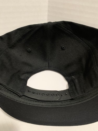 Embroidered Snapback Hat “Platinum” Script One Size - Black - Picture 3 of 8