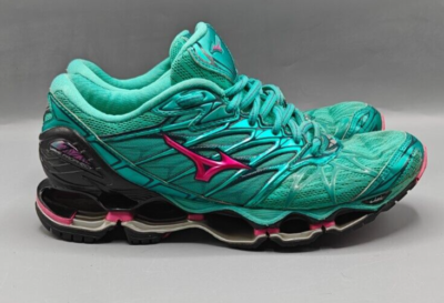MIZUNO ミズノ WAVE PROPHECY 7 Mizuno Wave Prophecy 7 Green Running Shoes Women's Size 7 U.S. 