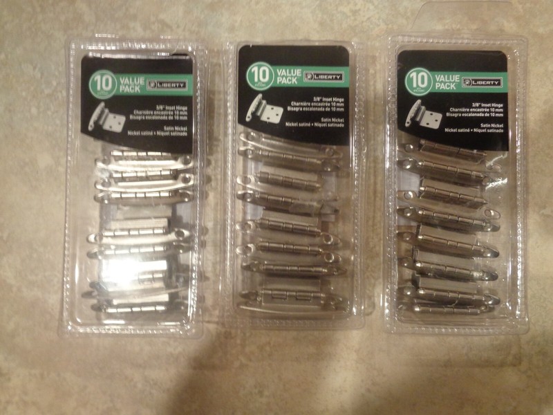 Liberty 3/8" Inset Hinge (3) 10 Pk. Satin Nickel (30 Total Hinges) H00930L-SN-U1