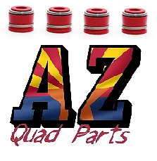 04-17 Suzuki RMZ250 RMZ 250 Kibblewhite Red Viton Valve Stem Seals Set of 4 Four - Image 2 of 2