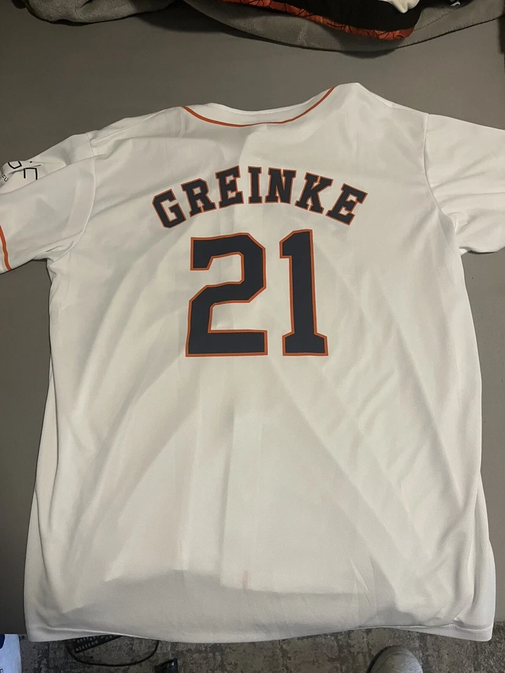 Zach Greinke Houston Astros MLB Jersey. Button up size XL. Good Condition - Image 2 of 3