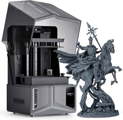 ELEGOO Saturn 4 Ultra Resin 3D-Drucker, 10 Zoll 12K Mono-LCD,150 mm/h