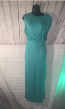 Green Sleeveless Ribbed Midi Plus Size Dress 3X
