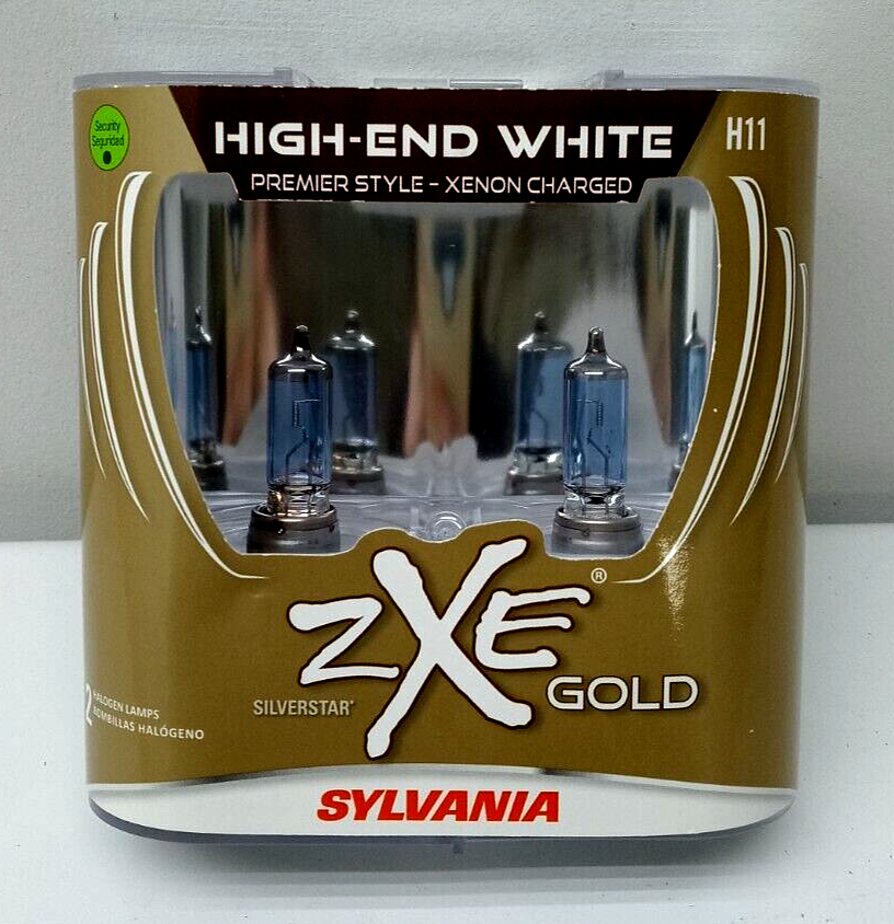 Sylvania Silverstar zXe Gold H11 Headlight Bulbs H11SZG.PB2 Two Lamps NEW eBay