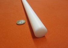 Acetal Delrin POM Round Rod, White 7/8" .875" Dia x 48" Length