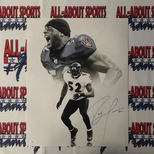 Ray Lewis Authentic Signed 16x20 Photo Autographed JSA.