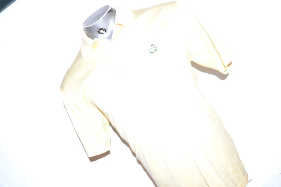 36652 Masters Golf Polo Shirt Amen Corner Yellow Size Medium Mens - Image 3 of 4