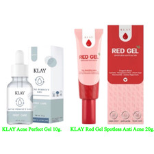 SET x 2 Klay Acne Perfect Gel 10g. Klay Red Gel Spotless Anti Acne 20g.