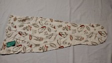 Large 3/4 - 4/4 Violin Dust Cover Bag By Baba NWT White Abstract Art Design