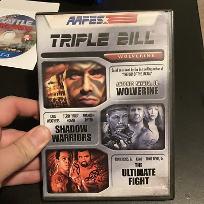 AAFES Triple Bill - Wolverine / Shadow Warriors / The Ultimate Fight OOP VHTF