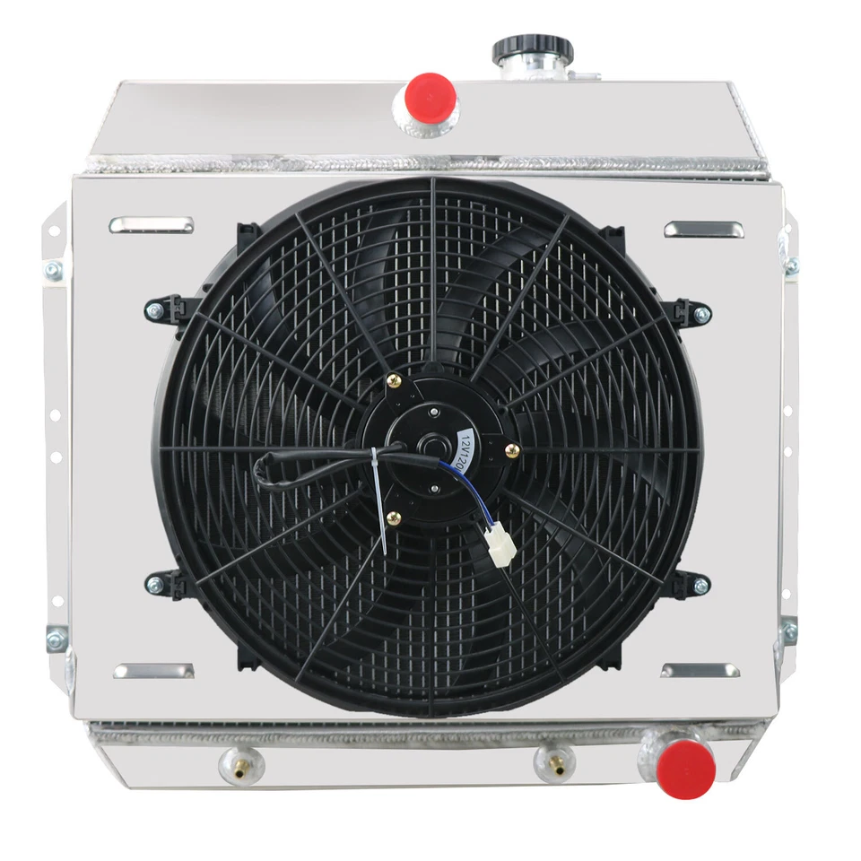 3Row RADIATOR SHROUD FAN fits 49-54 CHEVY BEL AIR FLEETLINE STYLELINE DELUXE V8 - Image 3 of 4