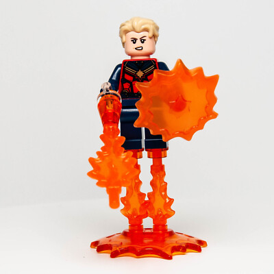 NEW Lego Captain Marvel Minifigure Sanctuary II Endgame Avengers (sh772) 76237 