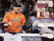 Luke Gregerson Houston Astros World Series Signed 8x10 Photo JSA COA N1