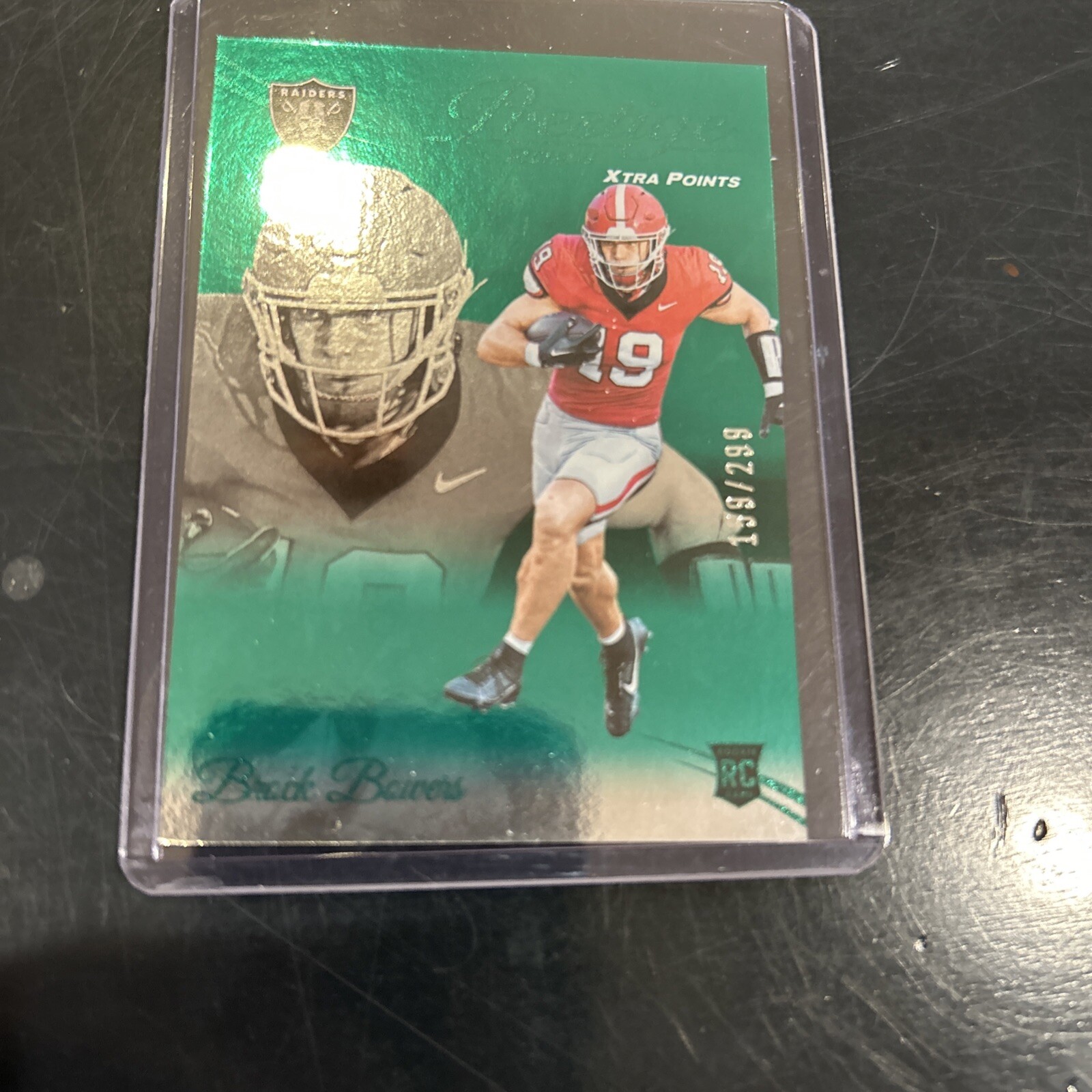 2024 Panini Prestige - Rookies Xtra Points Green #305 Brock Bowers /299 (RC)