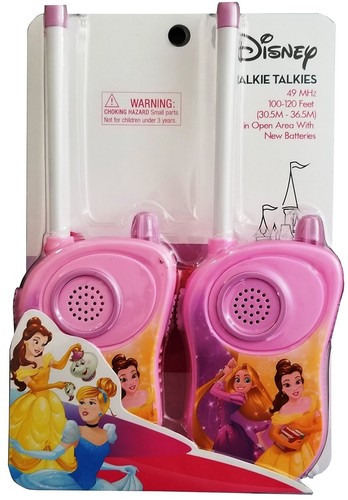 New Disney Princess Set of 2 Girl's Walkie Talkie Radio w Belt Clip Frozen,Bella - Picture 6 of 6