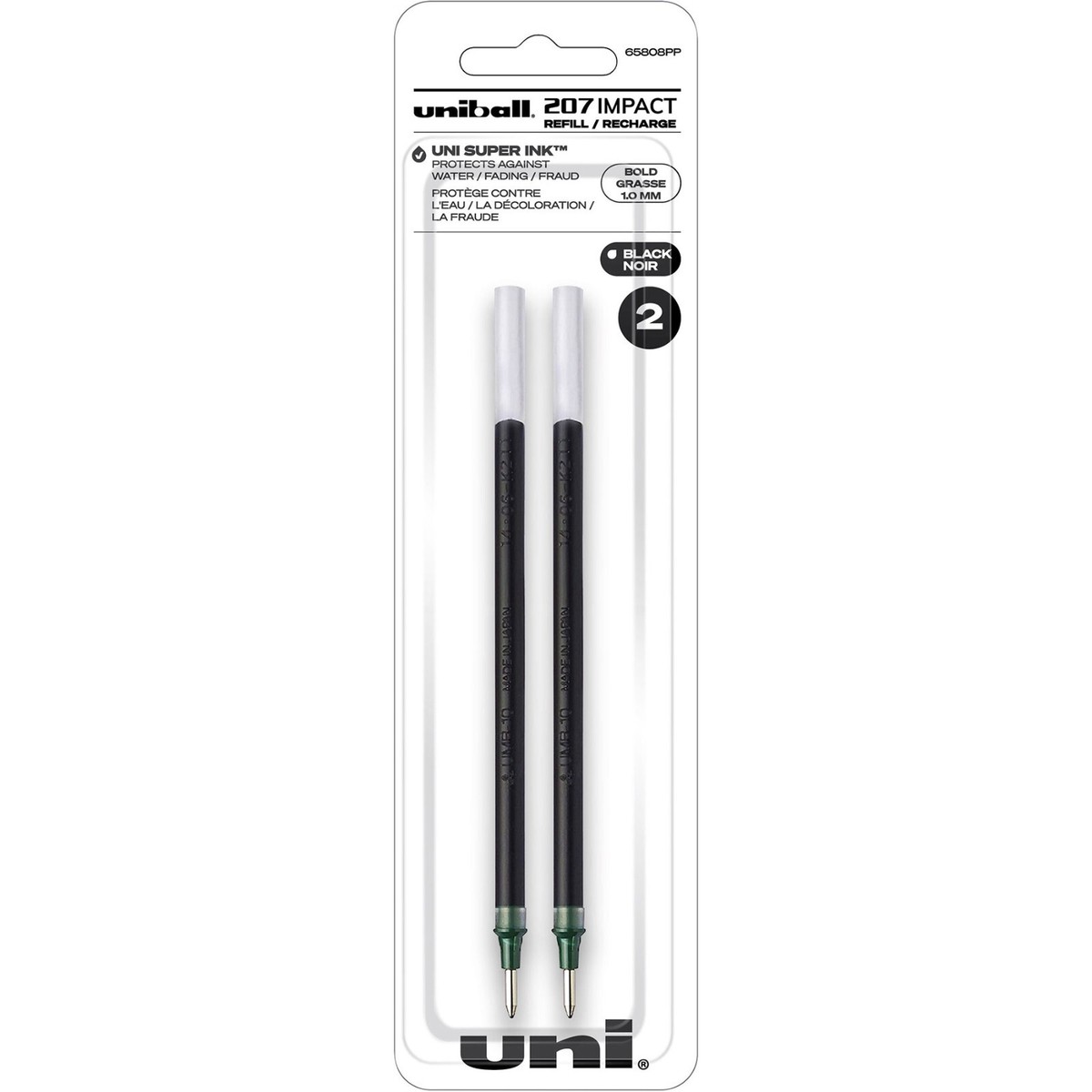 UniBall Signo 207 - Roller rétractable - 0,7 mm - noir Pas Cher | Bureau Vallée