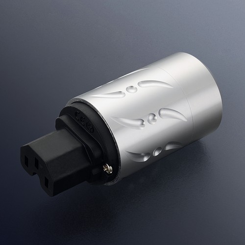 Pair Viborg Aluminium Pure Copper Schuko Male Power Plug +IEC Female Plug - Picture 2 of 4