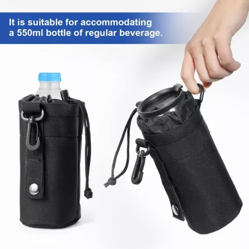 Bolsas tácticas para botellas de agua Molle al aire libre para bolsa de hervidor de agua con soporte de cinturón militar - Imagen 2 de 27