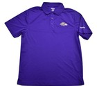 NFL Reebok Mens Baltimore Ravens Football Play Dry Polo Shirt New S