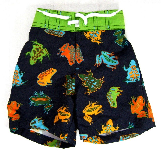 TODDLER BOYS GYMBOREE FROG PRINT SWIM TRUNKS SUIT 36 MONTH BOTTOM eBay