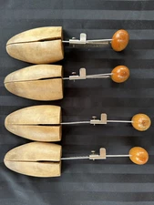 Vintage Woodlore Wood Shoe Trees, Forms, Stretchers, No. 3, TWO PAIR, Adjustable