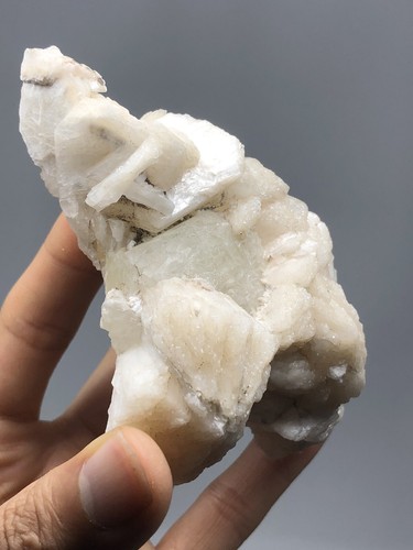 6,8 Unzen Zeolith Cluster grüner Apophyllit und pfirsichfarbener Stilbit N6 - Bild 5 von 12