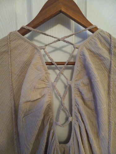 Free People Kurzarm-Top Damen Nude CA32054/RN66170 Größe L Neu mit Etikett - Bild 11 von 11