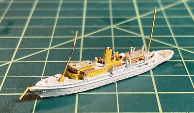 1/1250 Albatros Dannebrog Danish Royal Yacht Waterline White Metal Model Ship