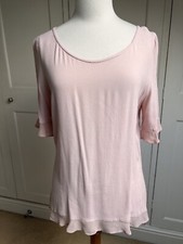 Tanya Sarne (GHOST) for John Lewis - Pink Viscose Top Size S