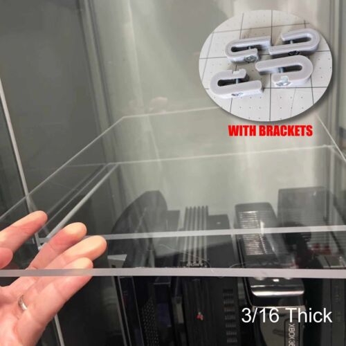 ESTANTE DE REPUESTO DE ACRÍLICO FUERTE IKEA DETOLF 15X11.5X0.188 SOPORTE GRUESO OPCIÓN - Imagen 9 de 12